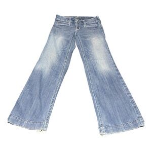 Ariat Blue Flare Wide Leg Jeans Retro Style